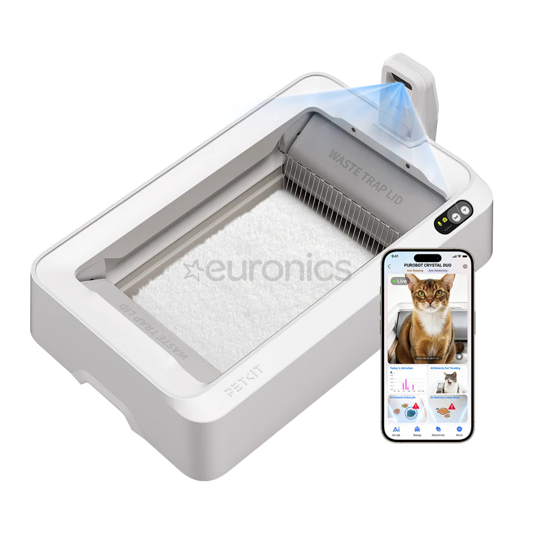 Petkit Purobot Crystal Duo, белый - Автоматический кошачий туалет