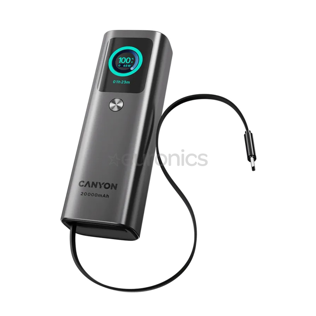 Canyon OnPower 265, 20000 mAh, must - Akupank