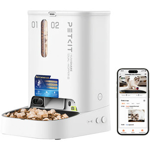 Petkit YumShare Dual-hopper 2, белый - Автоматическая кормушка для домашних животных с камерой P591-2