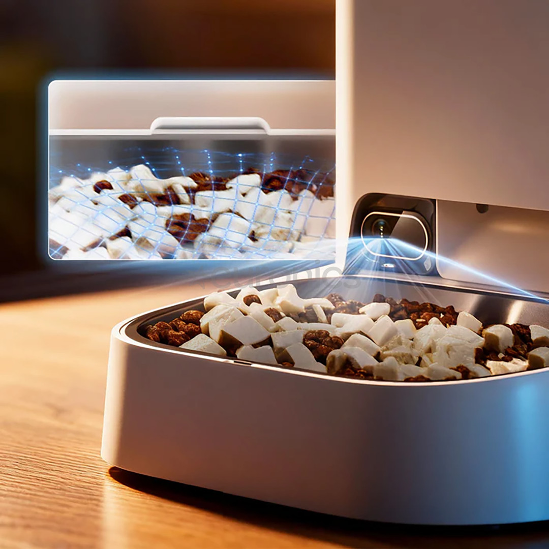 Petkit YumShare Dual-hopper 2, белый - Автоматическая кормушка для домашних животных с камерой