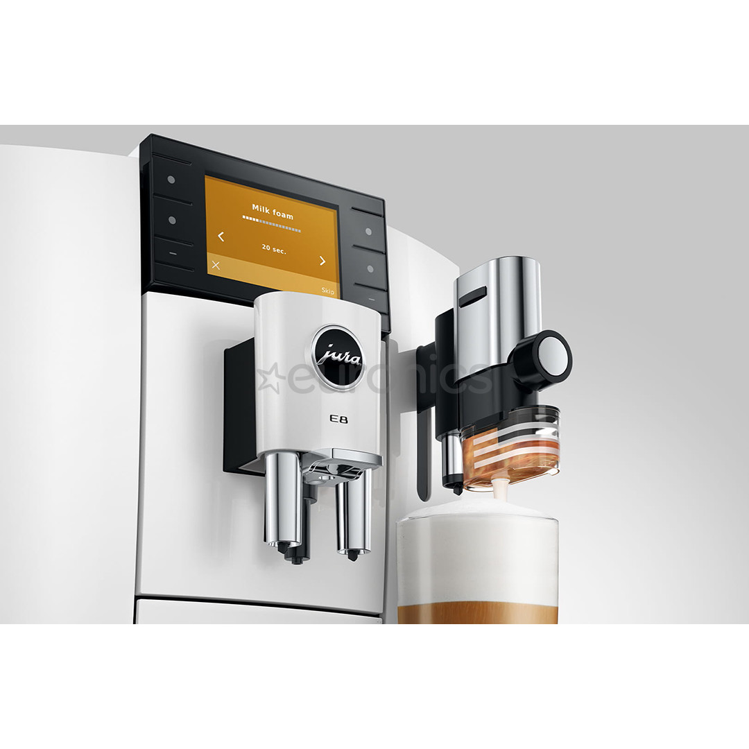 JURA E8 Piano White (ED), valge - Espressomasin