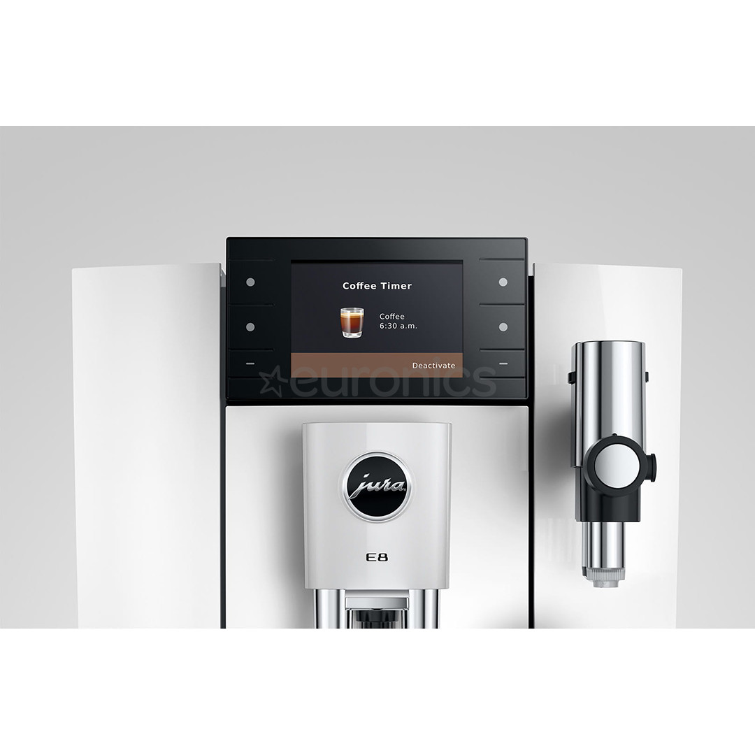 JURA E8 Piano White (ED), valge - Espressomasin