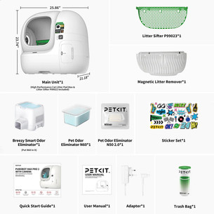 Petkit Purobot Max Pro 2, белый - Автоматический кошачий туалет