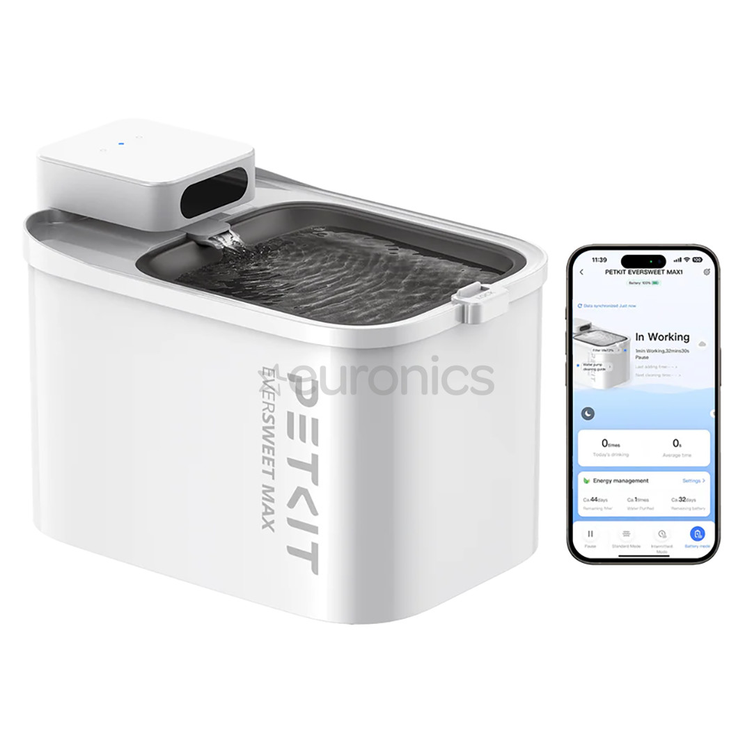 Petkit EverSweet Max, беспроводная работа, белый - Поилка для домашних животных