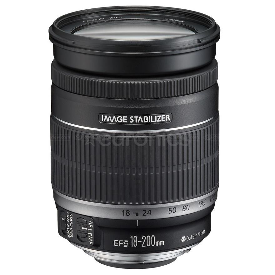 EF-S 18 - 200mm F3.5 - 5.6 IS lens, Canon