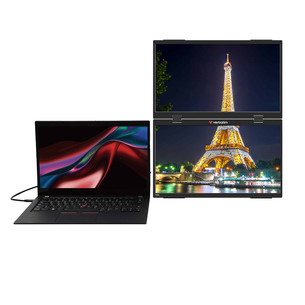 Verbatim Dual Portable Monitor, 15.6'', FullHD, IPS, 60 Hz, USB-C, hall - Monitor