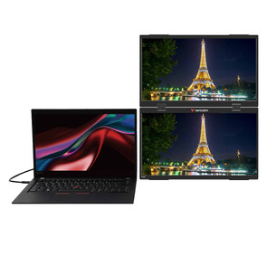 Verbatim Dual Portable Monitor, 15.6'', FullHD, IPS, 60 Hz, USB-C, hall - Monitor
