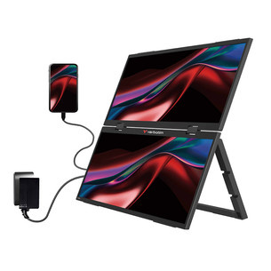 Verbatim Dual Portable Monitor, 15.6'', FullHD, IPS, 60 Hz, USB-C, hall - Monitor