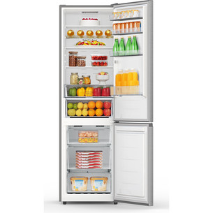 Hisense, Total No Frost, 336 L, height 202 cm, grey - Refrigerator