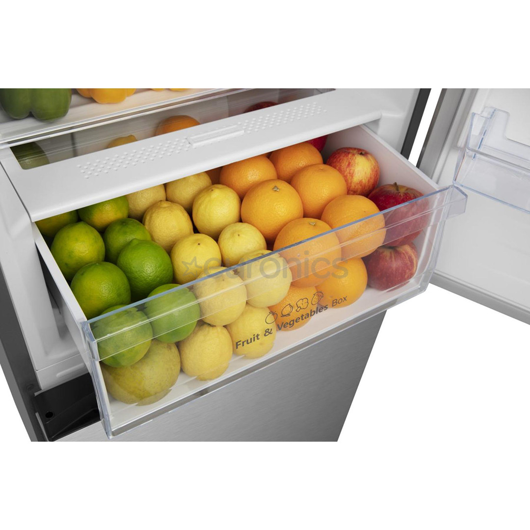 Hisense, Total No Frost, 336 L, height 202 cm, grey - Refrigerator