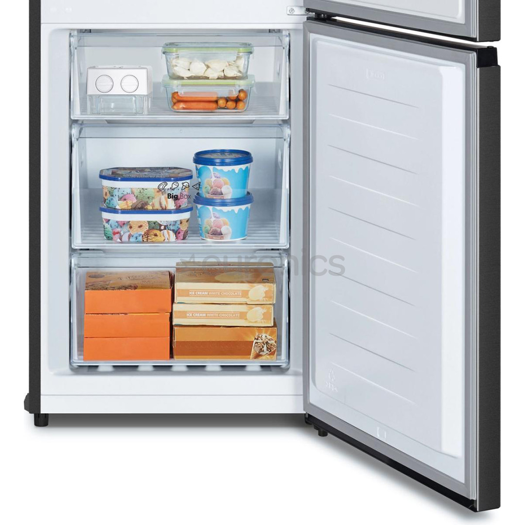 Hisense, Total No Frost, 336 L, height 202 cm, grey - Refrigerator