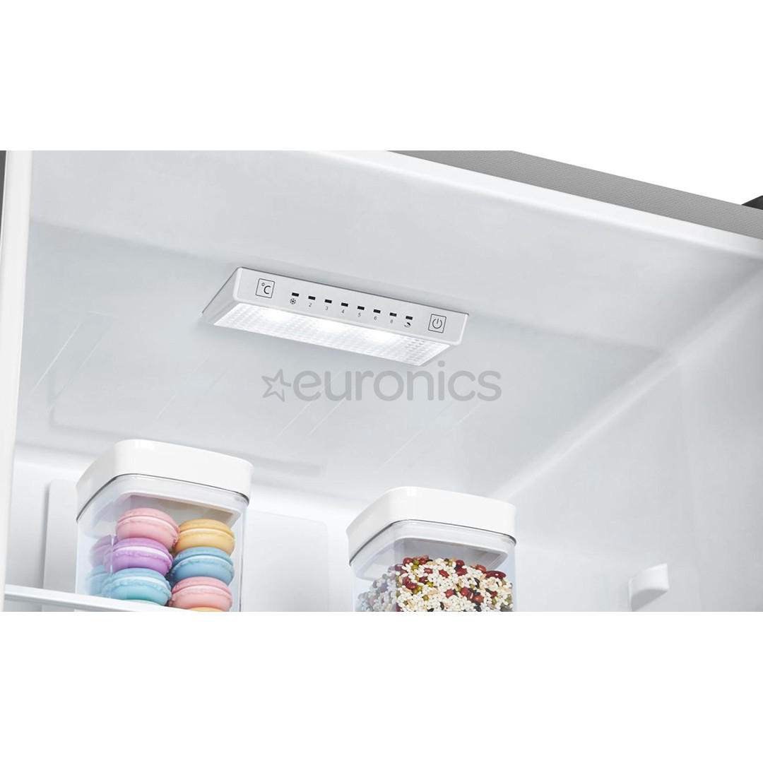 Hisense, Total No Frost, 336 L, height 202 cm, grey - Refrigerator