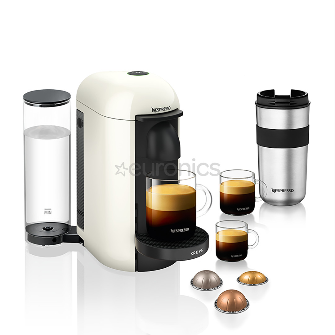 Krups Nespresso Vertuo Plus, white - Capsule coffee machine
