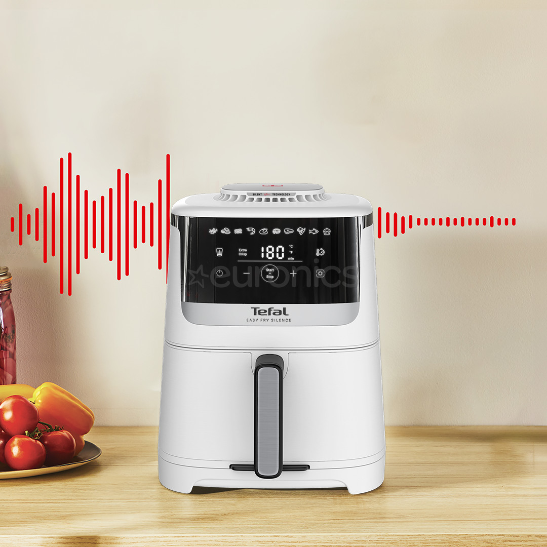 Tefal Easy Fry Silence, 1670 W, 5 L, valge - Kuumaõhufritüür