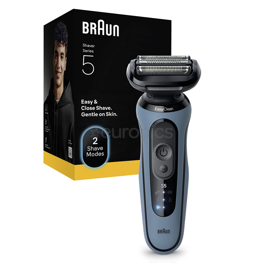Braun Series 5, Wet & Dry, синий - Бритва