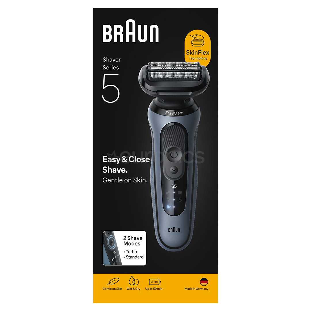 Braun Series 5, Wet & Dry, синий - Бритва
