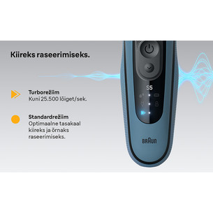 Braun Series 5, Wet & Dry, синий - Бритва