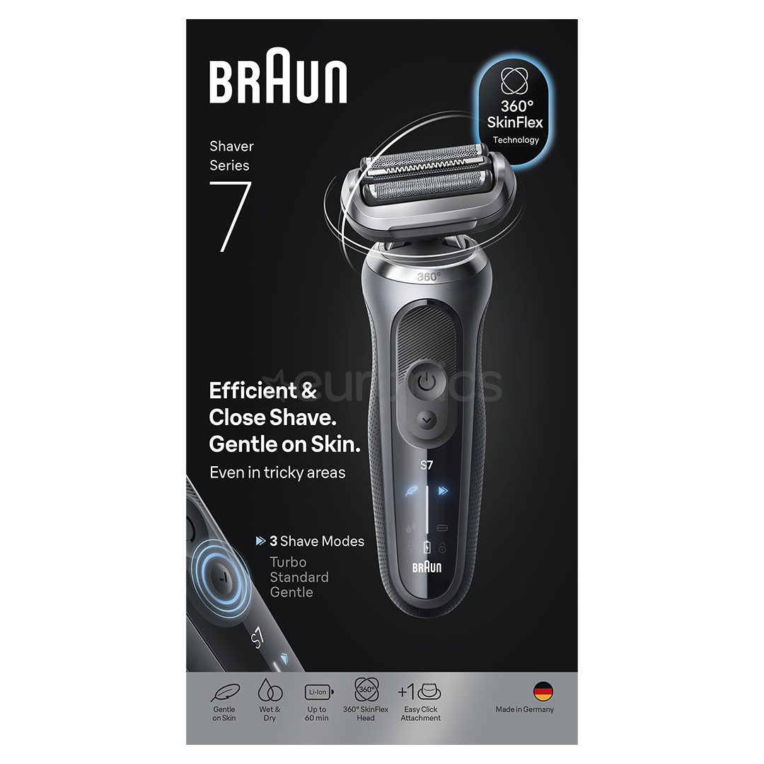 Braun, Series 7, Wet & Dry, серый - Бритва