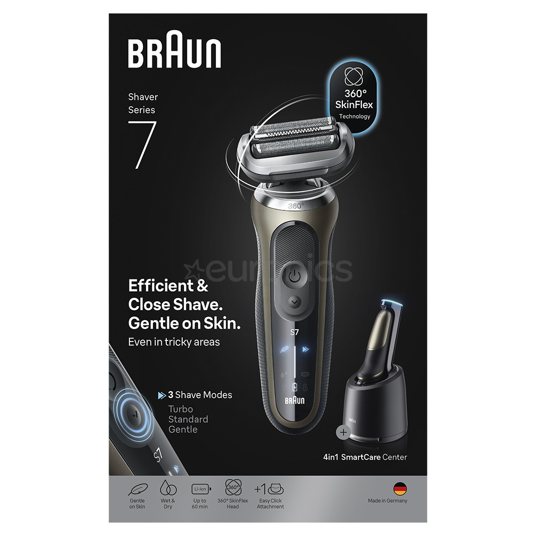 Braun Series 7, wet & dry, brown - Shaver