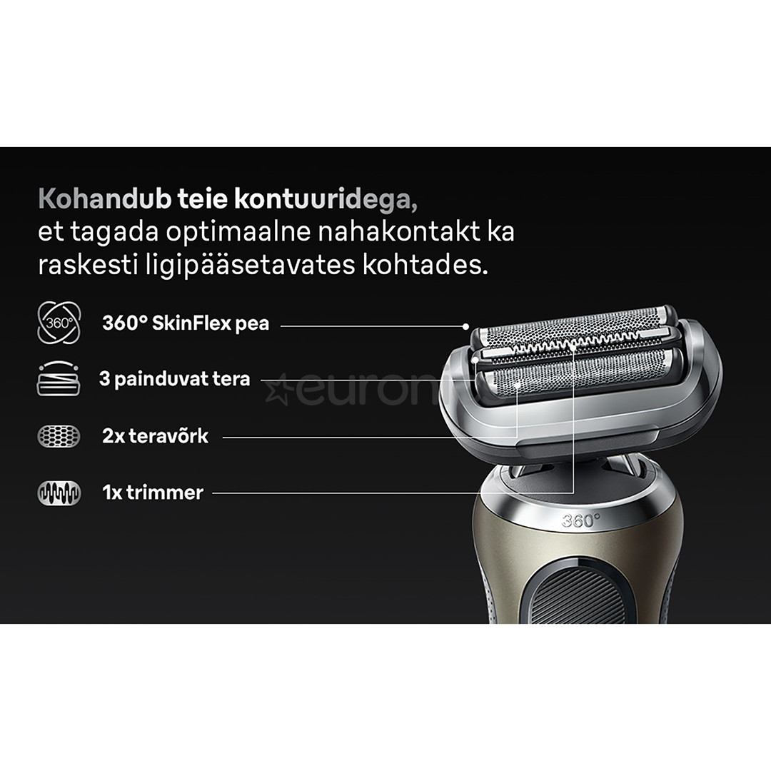 Braun Series 7, wet & dry, brown - Shaver