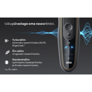 Braun Series 7, wet & dry, brown - Shaver