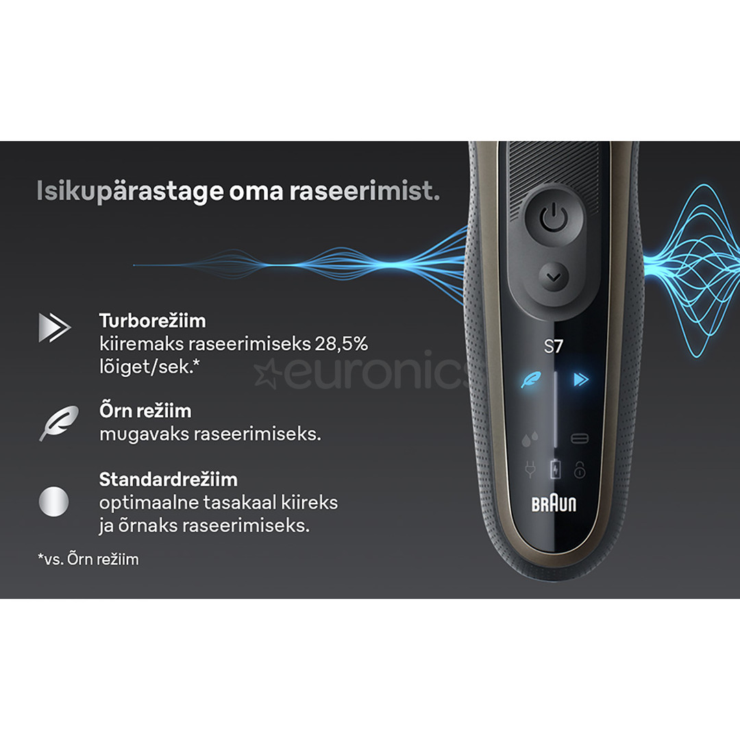 Braun Series 7, wet & dry, brown - Shaver