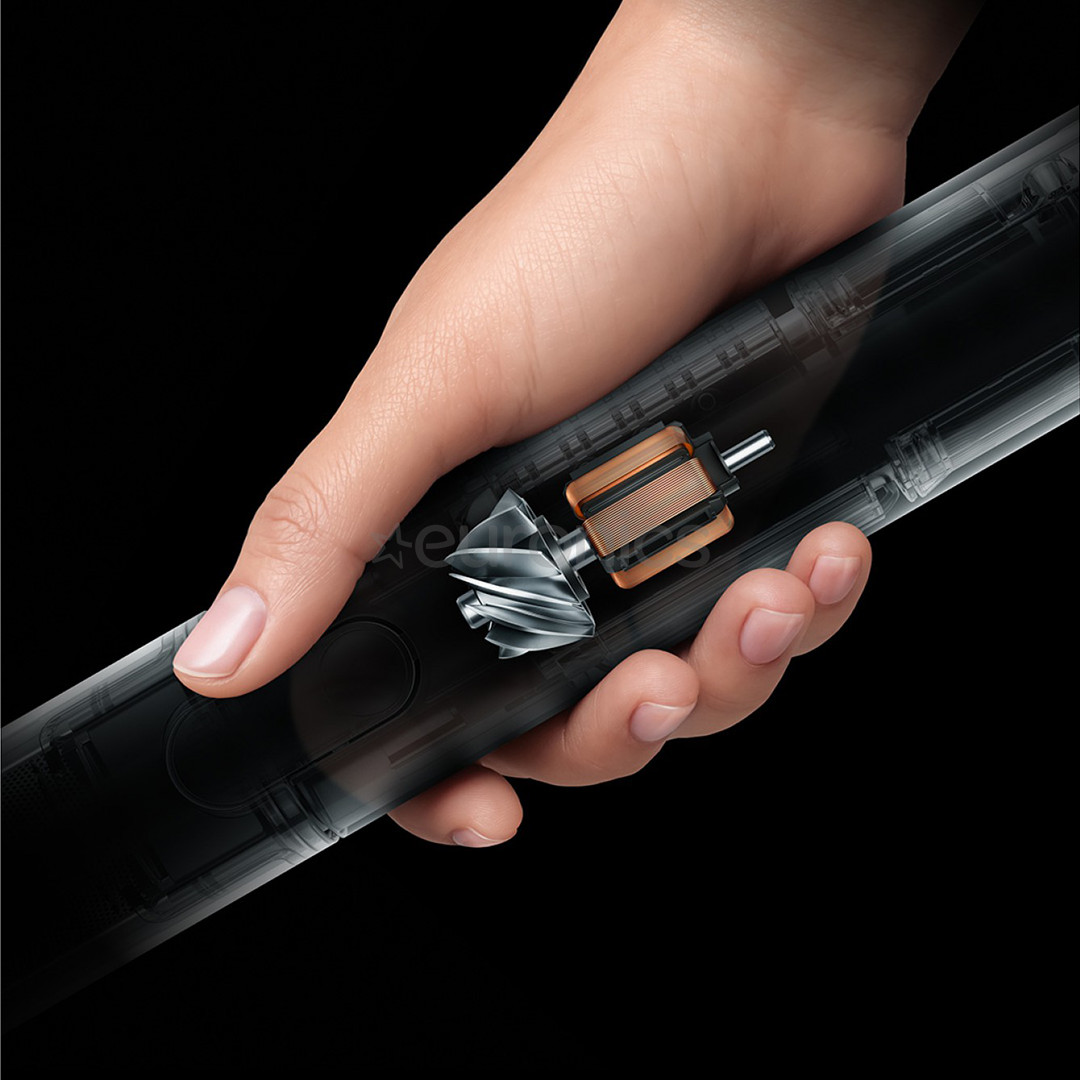 Dyson PencilVac Fluffycones™, must/hall - Juhtmevaba varstolmuimeja