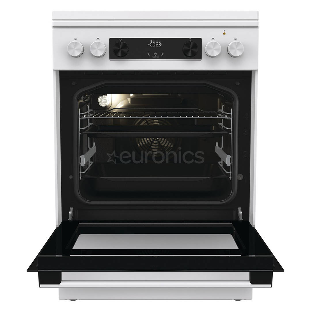 Gorenje, 71 L, laius 60 cm, valge - Gaasipliit elektriahjuga