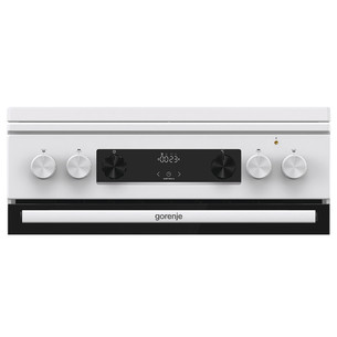 Gorenje, 71 L, laius 60 cm, valge - Gaasipliit elektriahjuga