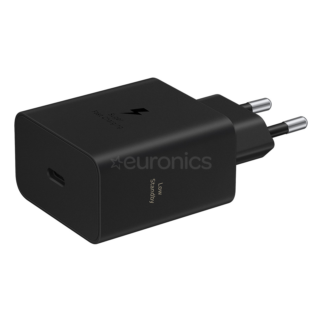 Samsung Power Adapter, USB-C, 60 W, must - Laadija