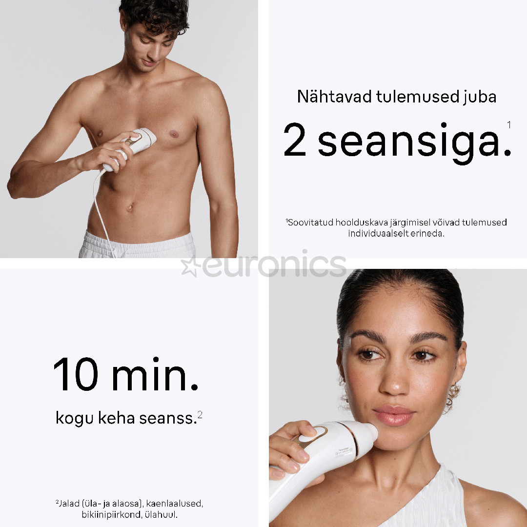 Braun Silk-expert Pro 5, белый/золотистый - Фотоэпилятор