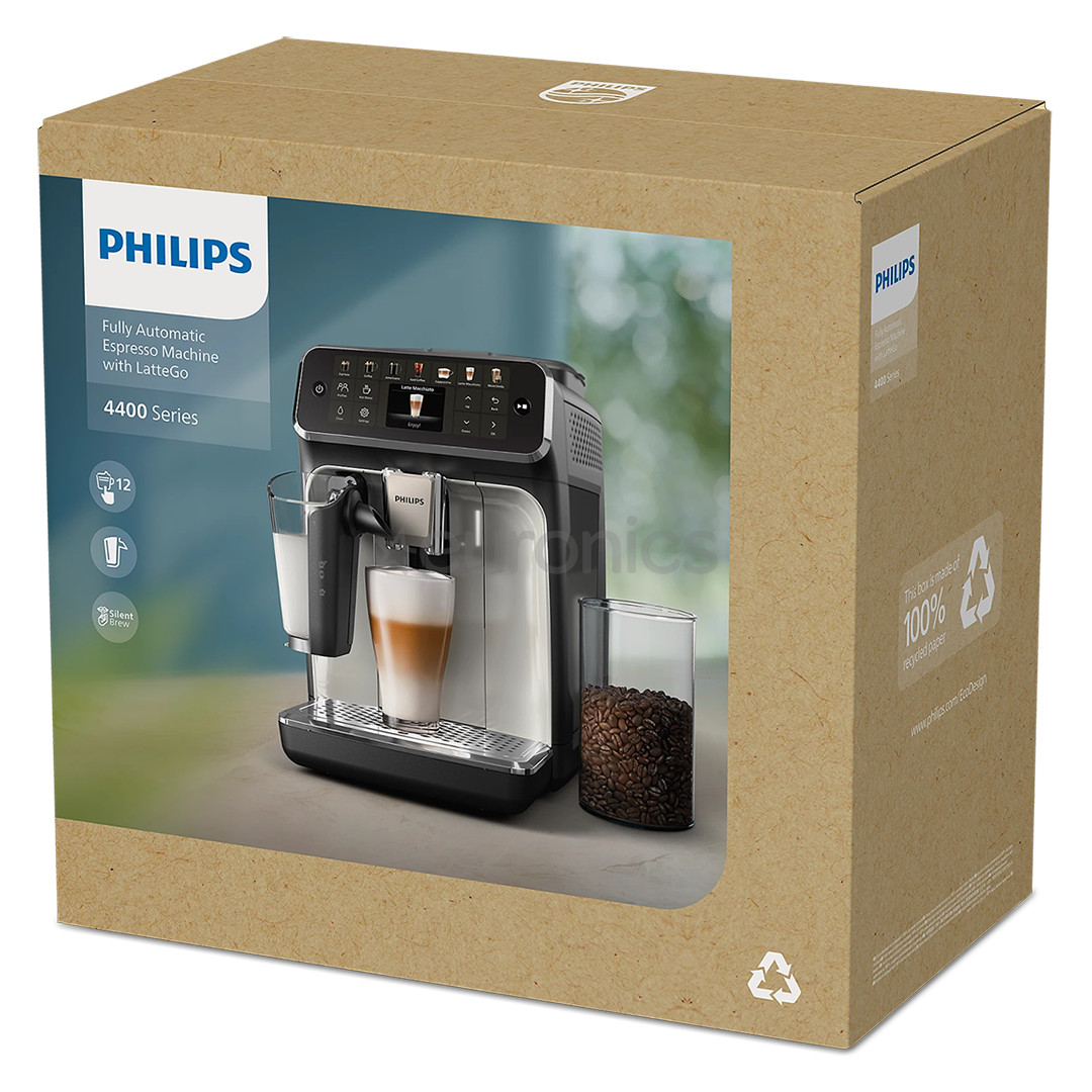 Philips 4400 Series, black - Espresso machine