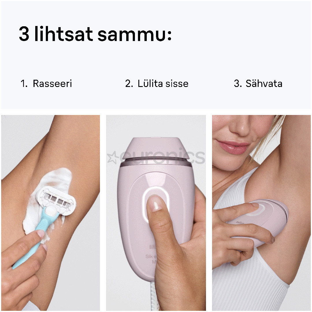 Braun Silk-expert Mini, roosa - Fotoepilaator