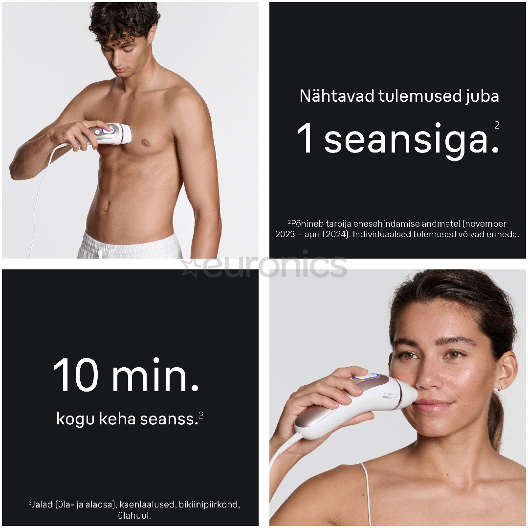 Braun Skin i·expert, белый/розовый - Фотоэпилятор