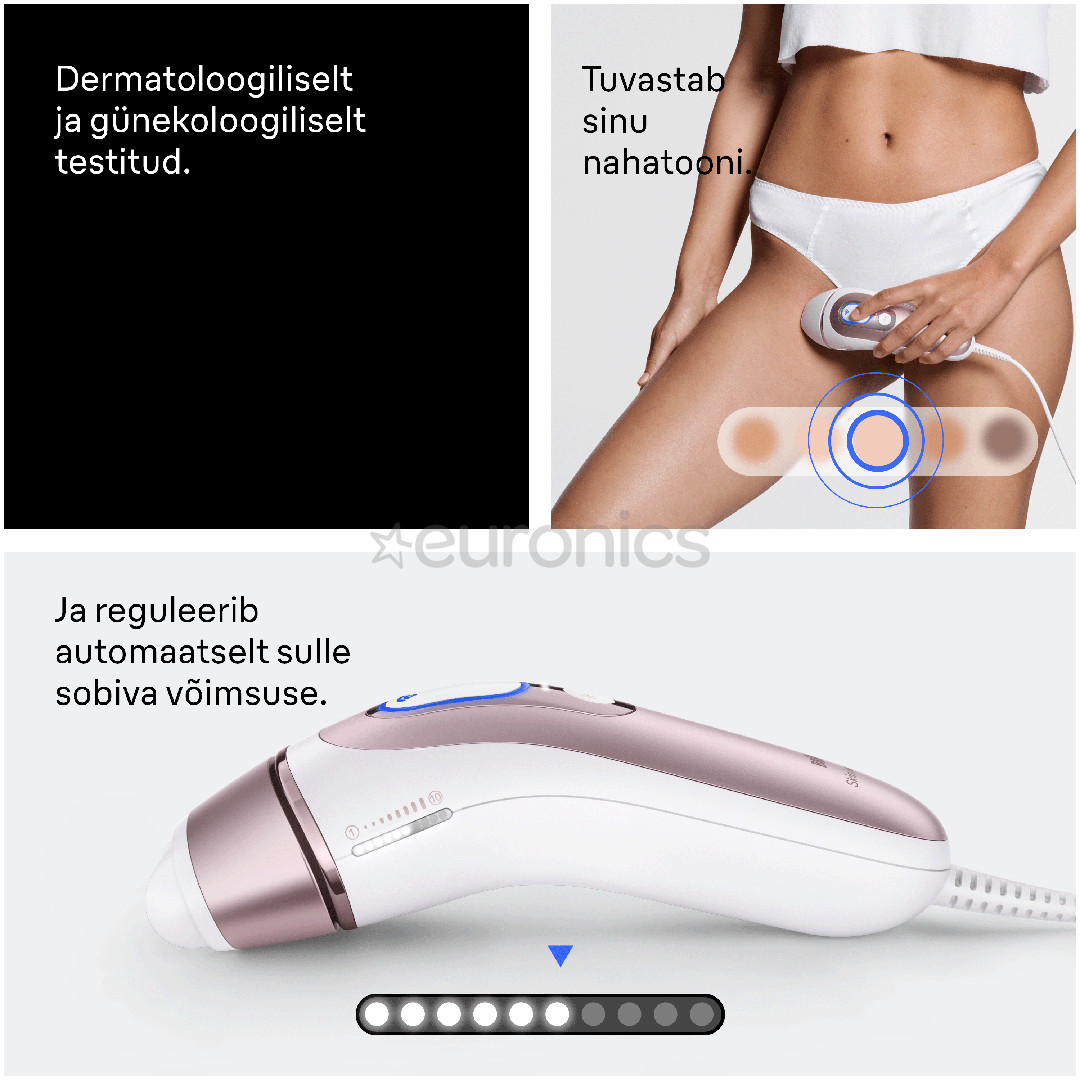 Braun Skin i·expert, белый/розовый - Фотоэпилятор