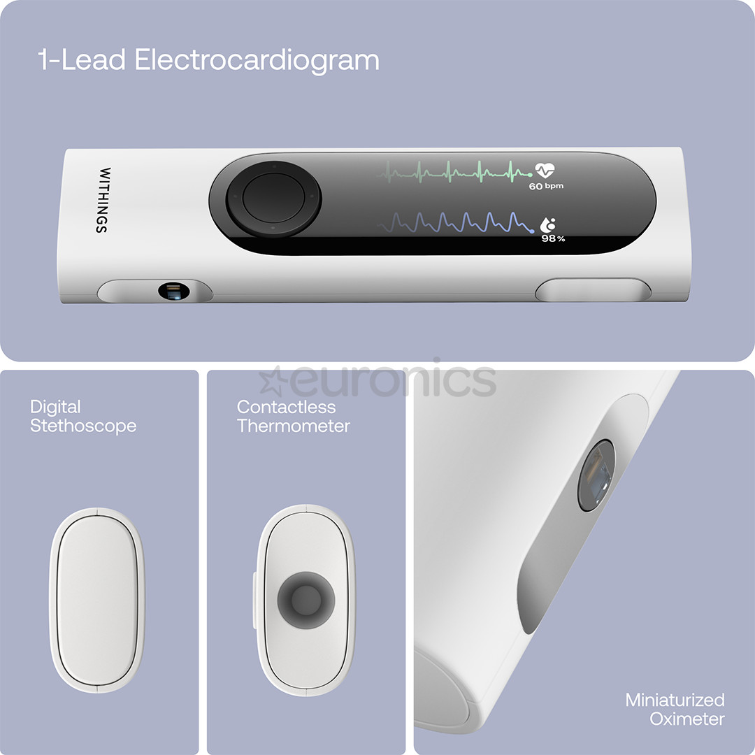 BeamO, valge/must - 4-ühes tervisenäitajate monitor