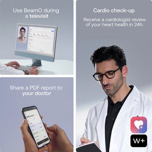 BeamO, valge/must - 4-ühes tervisenäitajate monitor