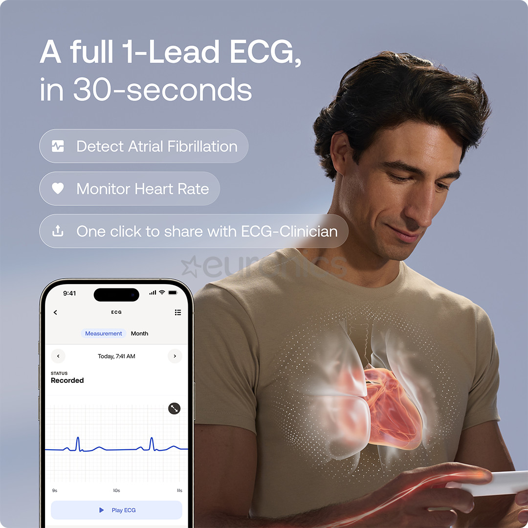 BeamO, valge/must - 4-ühes tervisenäitajate monitor