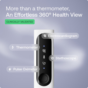 BeamO, valge/must - 4-ühes tervisenäitajate monitor