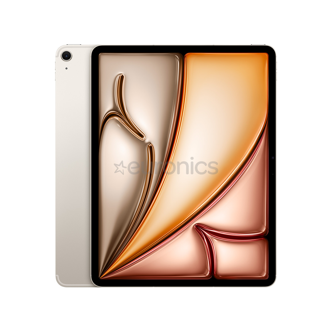Apple iPad Air 13'' M4, 128 ГБ, Wi-Fi + Cellular, золотистый - Планшет MH9F4HC/A