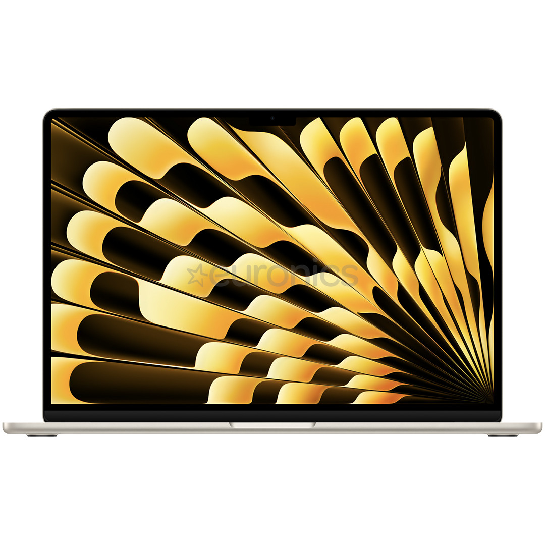 Apple MacBook Air 15 (2026), M5, 10C/10C, 16 GB, 512 GB, ENG, kuldne - Sülearvuti