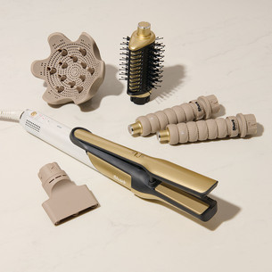 Shark Glam, curly & coily, kuldne - Juuste kujundamise seade