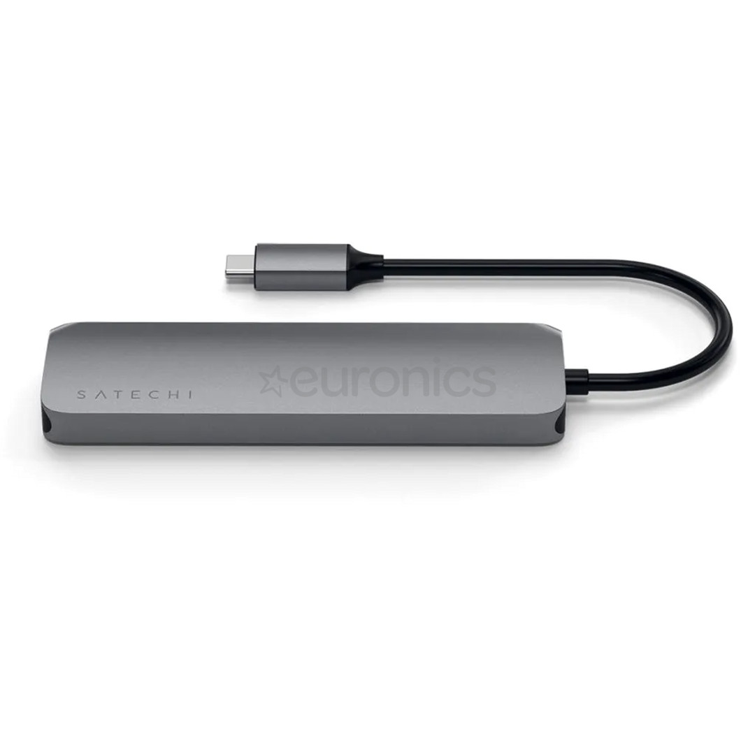 Satechi USB-C Multiport Pro Adapter, USB-A, USB-C, HDMI, SD, microSD, hall - Adapter