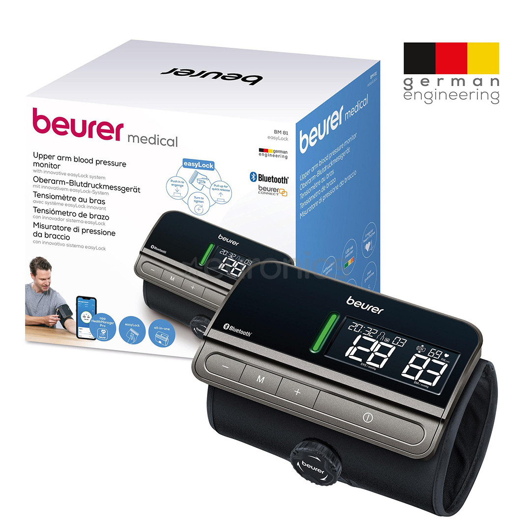 Beurer easyLock, black/beige - Blood pressure monitor