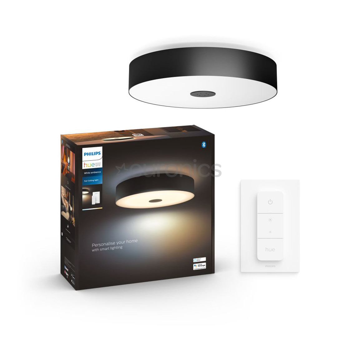 Philips Hue Fair Ceiling Lamp + Hue Dimmer Switch, черный - Умный светильник