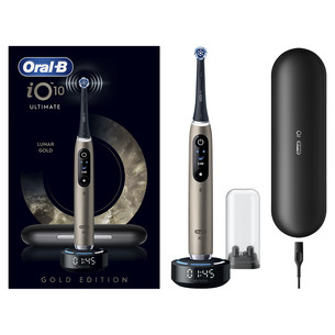 Braun Oral-B iO 10, Gold Edition, must/kuldne - Elektriline hambahari