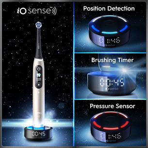 Braun Oral-B iO 10, Gold Edition, must/kuldne - Elektriline hambahari