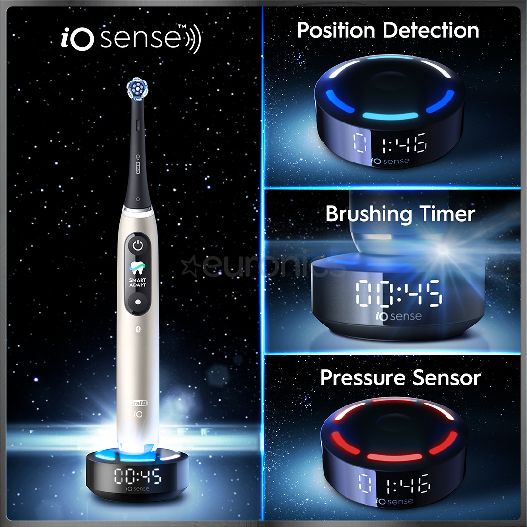 Braun Oral-B iO 10, Gold Edition, must/kuldne - Elektriline hambahari
