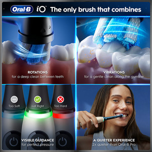 Braun Oral-B iO 10, Gold Edition, must/kuldne - Elektriline hambahari