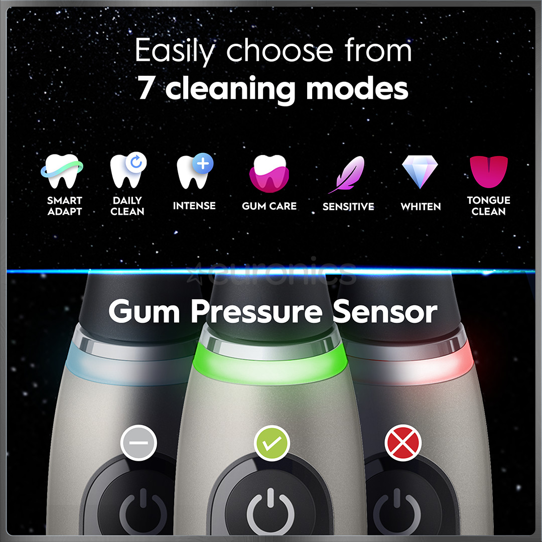 Braun Oral-B iO 10, Gold Edition, must/kuldne - Elektriline hambahari